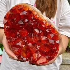 5.4LB  Natural citrine cave quartz cluster crystal sample