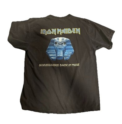 Vintage 1990 Iron Maiden Somewhere Back In Time Powerslave World