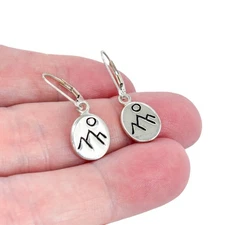 Vintage Sterling Silver Moonlit Mountain Earrings | Jeff McKenzie Nature Jewelry