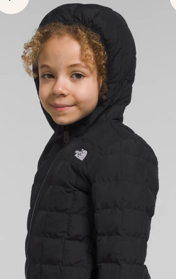 The North Face Kids' Reversible ThermoBall Hooded Jacket 6 Black Retail $150 - Image 2 of 4