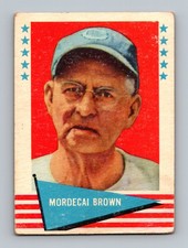 1961 Fleer Baseball Greats #8 Mordecai Brown GD-VG Vintage Baseball Card