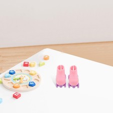  3 Pairs Patins À Roulettes Miniatures Chaussures De Poupée Maison