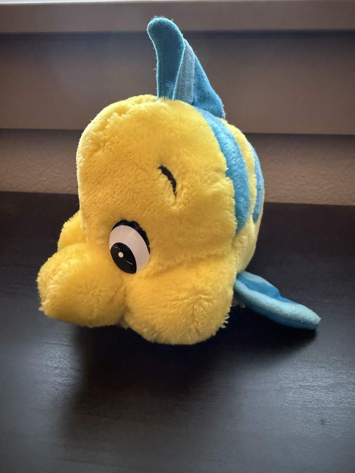 Vintage Flounder The Little Mermaid Plush Fish Toy from Disneyland / Walt Disney