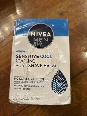Nivea Men Sensitive Cool Cooling Post Shave Balm 3.3oz Pack of 3 Seaweed Extract