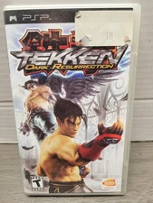 Tekken: Dark Resurrection Sony PSP, Greatest Hits Black Game w/Case & Book