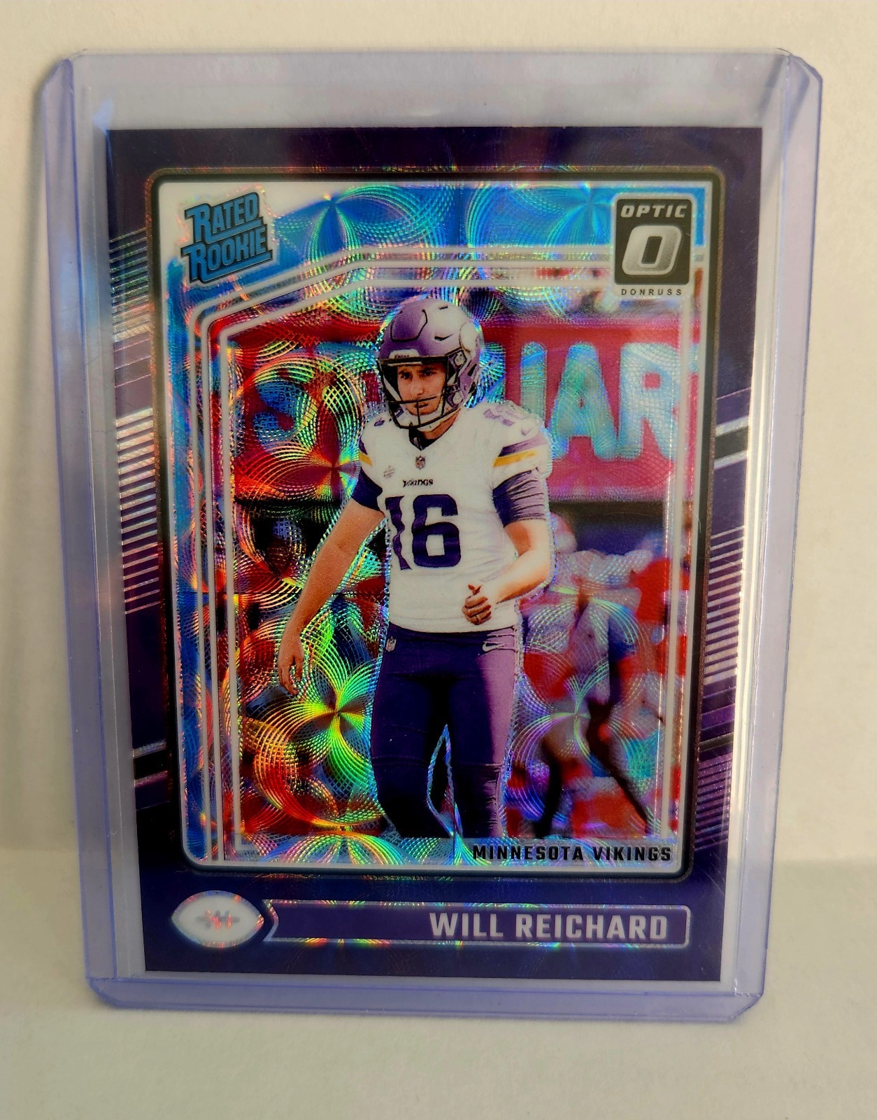 Will Reichard Panini Donruss Optic #297 Purple Scope