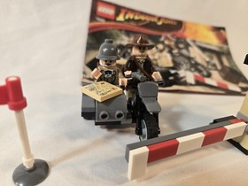 Lego Indiana Jones Motorcycle Chase 7620 w/Instructions 100% COMPLETE