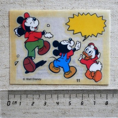Aufkleber/Sticker Kellogg´s Rubbelbild Micky Maus Nr. 11