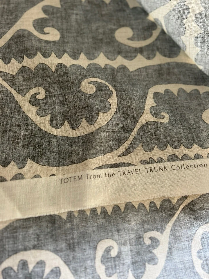 Lewis and Wood 'Totem' In northlight 1.5 M Brand New Linen Mix Fabric - Image 3 of 4