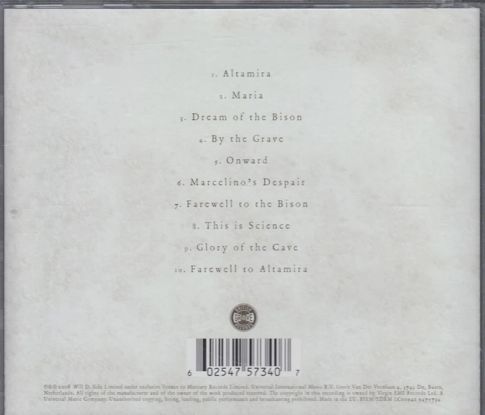 MARK KNOPFLER & EVELYN GLENNIE "Altamira" CD-Album - Bild 2 von 2