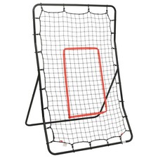 Softball Rebounder 88x79x137cm Stahl Fu&szlig;ball Kickback Tor R&uuml;ckprallwand vidaXL