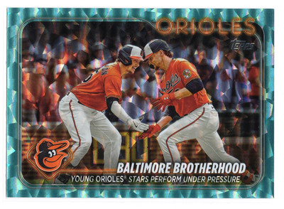 2024 Topps BALTIMORE BROTHERHOOD HENDERSON RUTSCHMAN #378 Aqua Foil /399