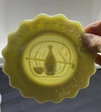 Joe St. Clair 200-Yr Commemorative Glass Plate, Elwood, Indiana