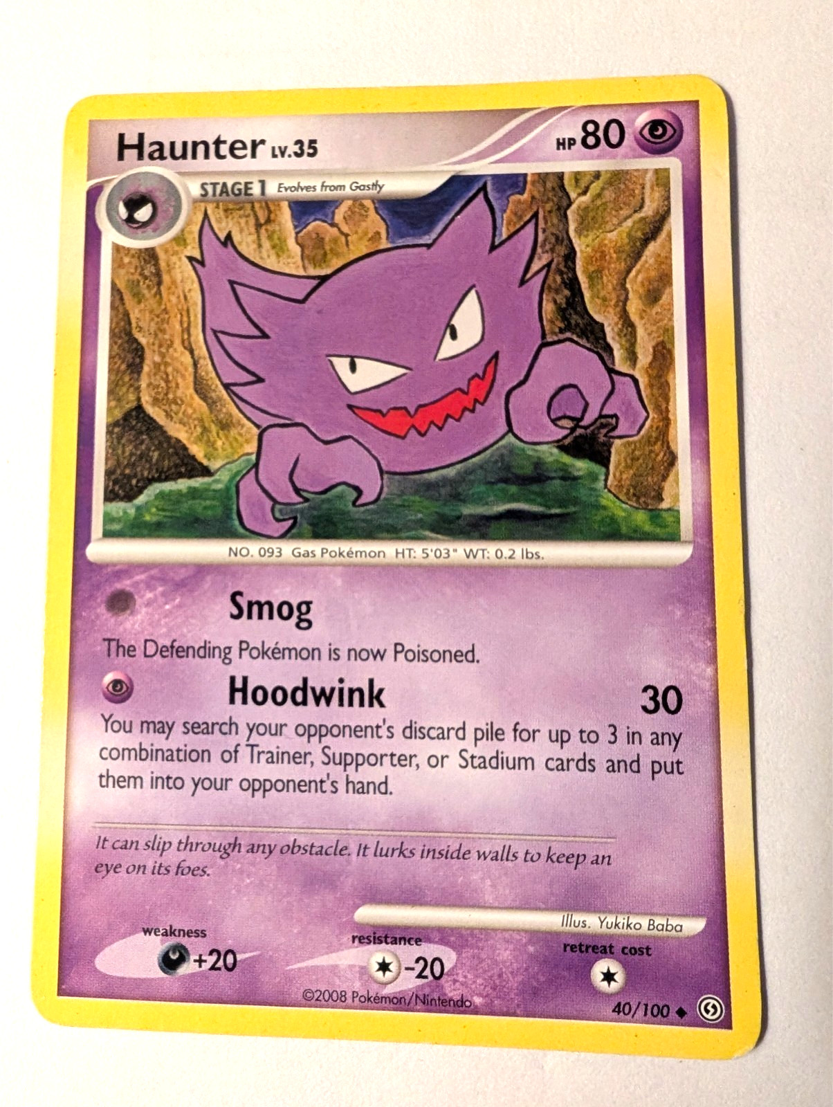 Pokémon Card - Haunter 40/100 (Pokemon)