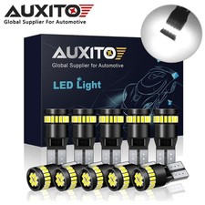 AUXITO 10x T10 5050 W5W 501 5 SMD LED Bulbs Car Interior Lights Side Lamp Wedge
