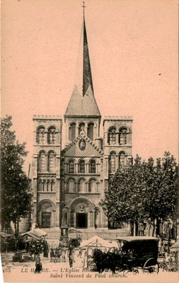 LE HATRE, Eglise Saint Vincent de Paul, Paris, Avenue de Breteuil Postcard