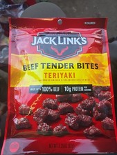 4x Bag Jack Link's Teriyaki Beef Tender Bites  3.25oz  100 Beef  10G Protein