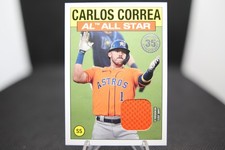 2021 Topps - 1986 Topps All-Star Baseball Relics Carlos Correa #86ASRCC Orange