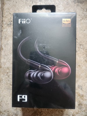 FIIO F9 Earphones.  Brand New Sealed BLACK.... See Picture Where Seal Is Torn
