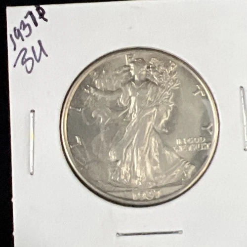 1937 P Walking Liberty Half Dollar - Gem BU / MS / UNC - Better Grade