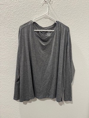 NWT Plus Sz 3X Tek Gear Long Sleeve Gray