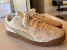 Women s White Ivory Puma Suede Shoes Size 7.5