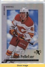 2023 Skybox E-X 2000 Rookies White Rainbow Credentials Jakob Pelletier READ 3d2