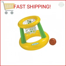 Intex - Floating Hoops 3, Incl Inflatable Pool Hoop & Basketball