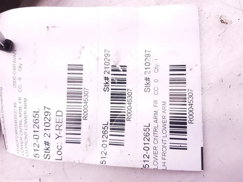 Brazo de control inferior delantero del conductor 3,3 L compatible con Dodge Caravan 2001-2007 Foto 3 de 4