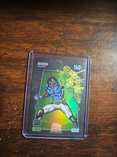 2026 BoBA Battle Arena Glow Battlefoil #BF-66 SP Warden Cam Ward RC Rookie