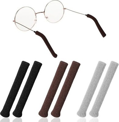 6 Stück Brillen Ohrpolster Antirutsch Brille Brillenbügel Überzug Weiche Ge