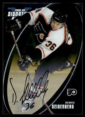 2003-04 BE A PLAYER SIGNATURE Dennis Seidenberg Philadelphia Phantoms #6