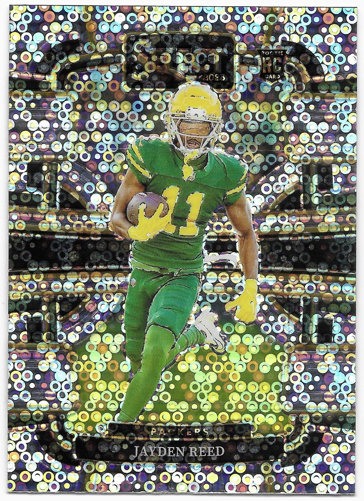 2023 Panini Select - Concourse Disco Prizm - Jayden Reed Packers #38