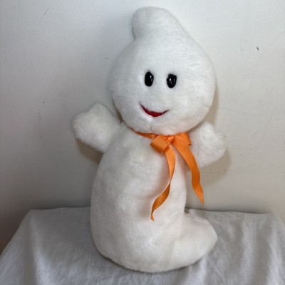 Vintage 2001 TY Beanie Buddy Buddies Spooky Halloween Ghost Plush Soft Toy 14''