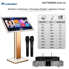 TSRINWM Series 22" MIC INANDON Karaoke Player  Machine  Stytle 22" Touch Screen
