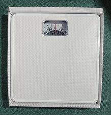 NEW TAYLOR 20044014EXP WHITE BASIC 300LB BATHROOM SCALE ANALOG SALE 4002192