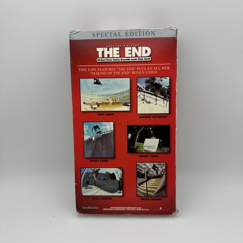Birdhouse The End VHS Skateboard Film White Tape Special Edition OOP NOS Rare FS - Picture 3 of 8