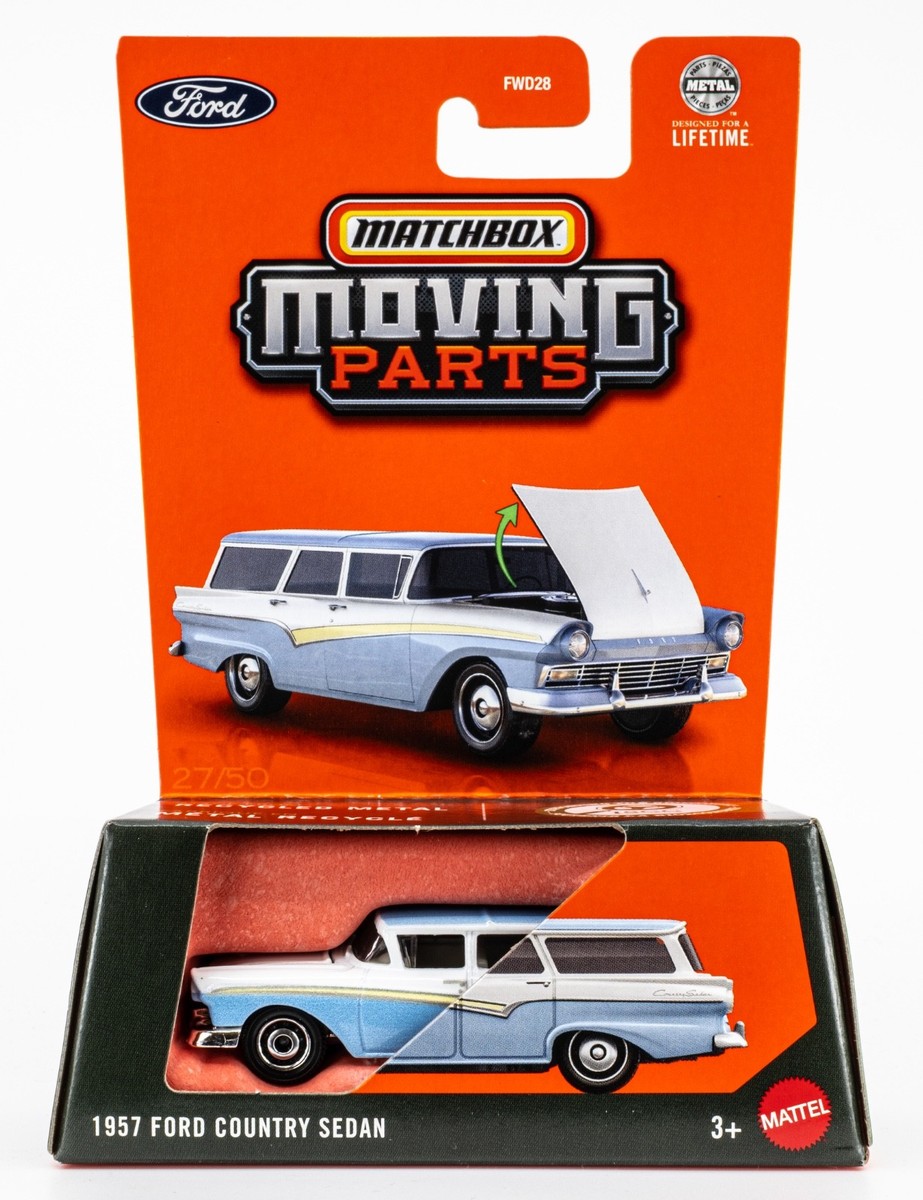 2025 Matchbox Moving Parts #27 1957 Ford Country Sedan WHITE
