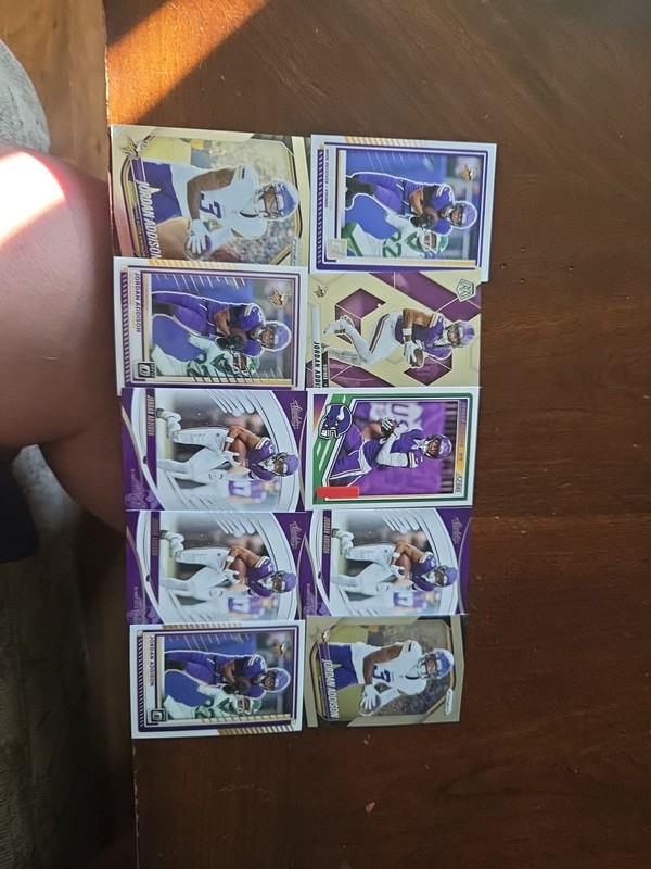 Jordan Addison 10 card lot Minnesota Vikings