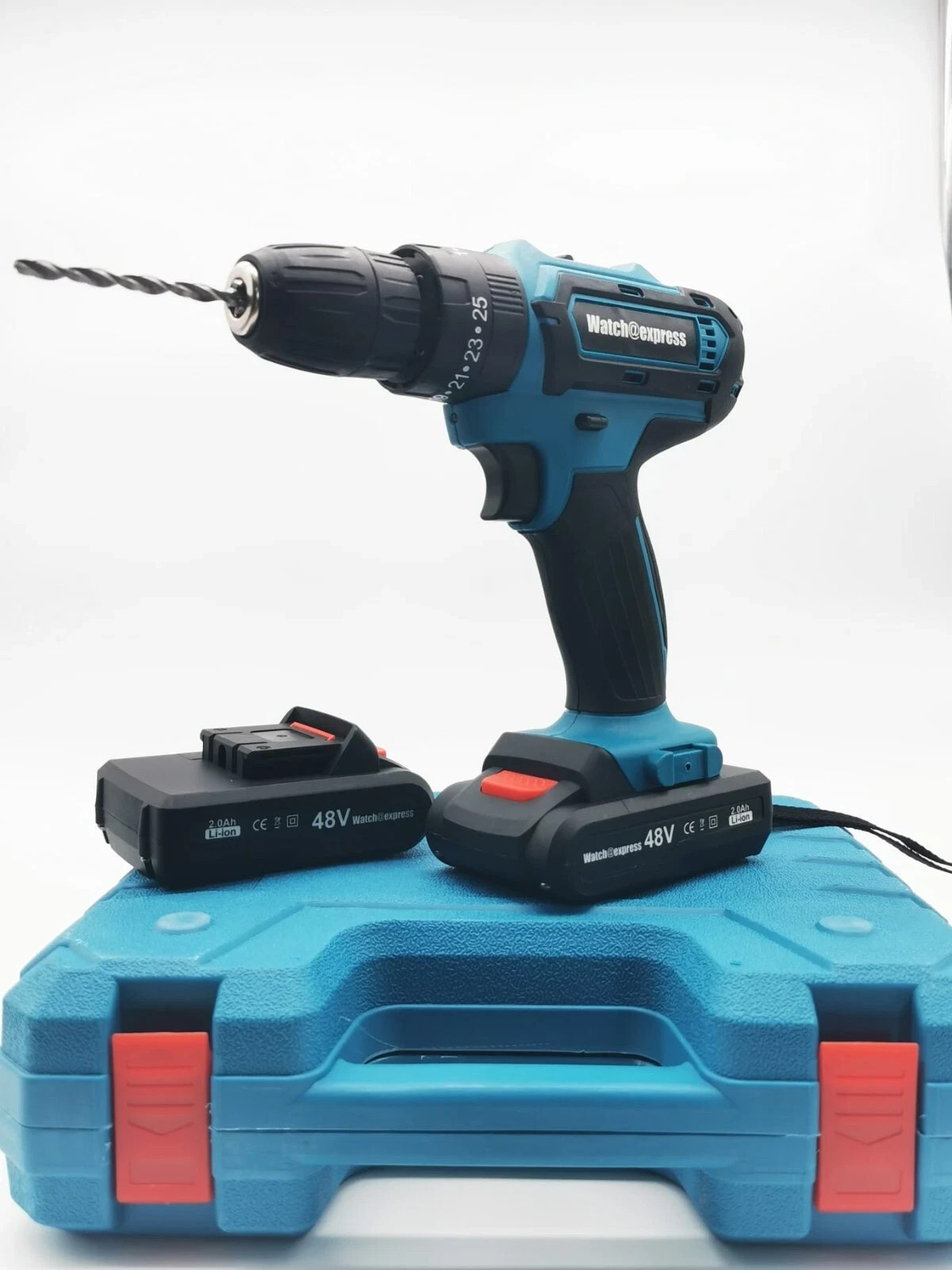 Trapano Avvitatore Professionale 48V con 2 Batterie foto 2