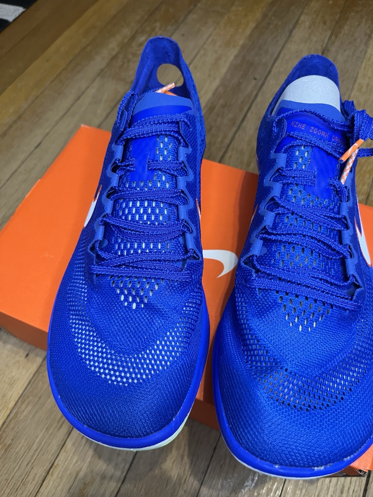 Size 10.5 - Nike ZoomX Dragonfly Racer Blue White