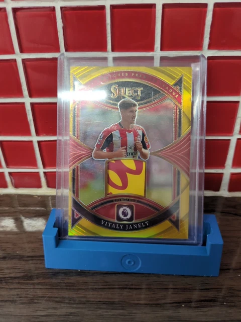 Panini Select PL Vitaly Janelt Swatches Patch 24-25, Brentford Gold 7/10