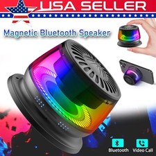Portable Mini Bluetooth Speaker w/ Phone Stand RGB Magnetic Bluetooth Speaker US