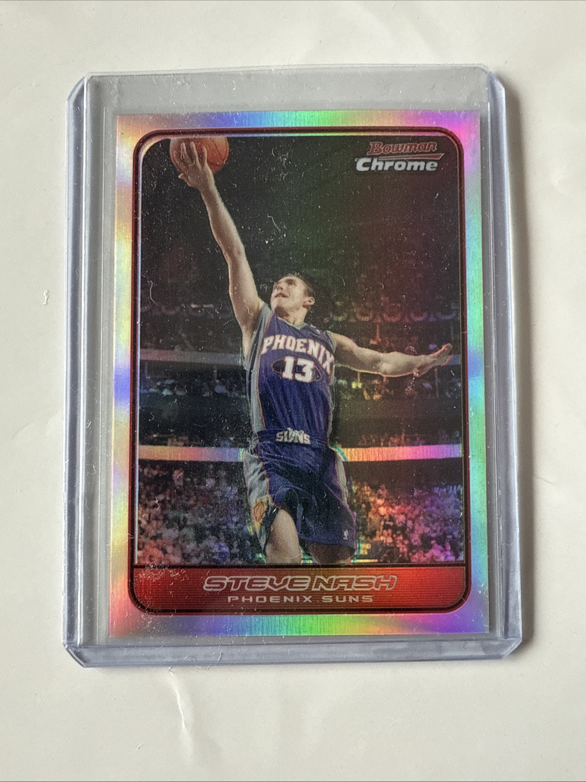 2006-07 Bowman Draft Picks & Stars Chrome Refractor 17/249 Steve Nash #106 HOF