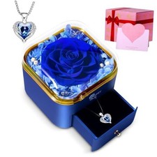 Birthday Day Gifts for Women,Preserved Rose with I love you Blue