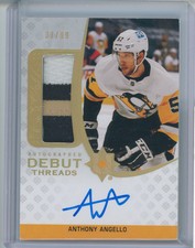 2020-21 UD Ultimate Collection Anthony Angello Patch Auto RC 37/99 Debut Threads