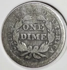 No Date Seated Liberty Dime AG Circulated U.S. Silver Coin - FREE SHIPPING!