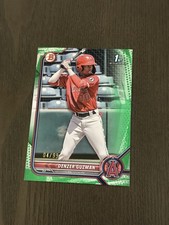 2022 Bowman Prospects Green Pattern Border SP /99 #BP-138 DENZER GUZMAN 1st