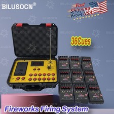 36 Cues Programmable Fireworks Firing System Step Fire  Sequential Remote USA
