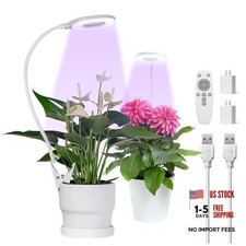 Grow Lights for Indoor Plants, Clip-on Full Spectrum Grow Lamp, Red Blue 2 Pack